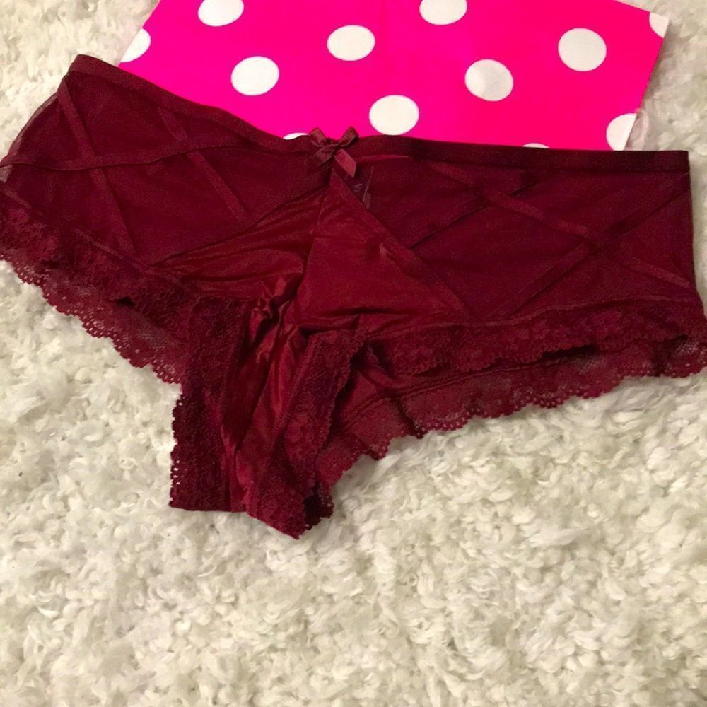 Victorias Secret front criss cross cheeky NWT